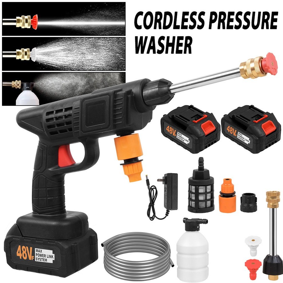 کارواش شارژی تفنگی ۲ باتری