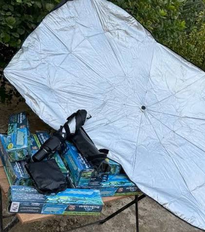 چتر آفتابگیر خودرو مدل  (کارتن دار روکش دار) Brella Shield